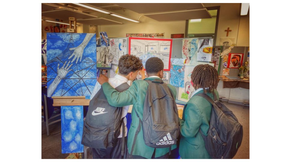 Last week, we had our Annual Art Exhibition of the Year and staff, students as well as parents/carers visited the Year 11s excellent GCSE work. A Year 7 form group was also able to see it and they were truly inspired. We are really proud &amp; awe of what our students have produced.