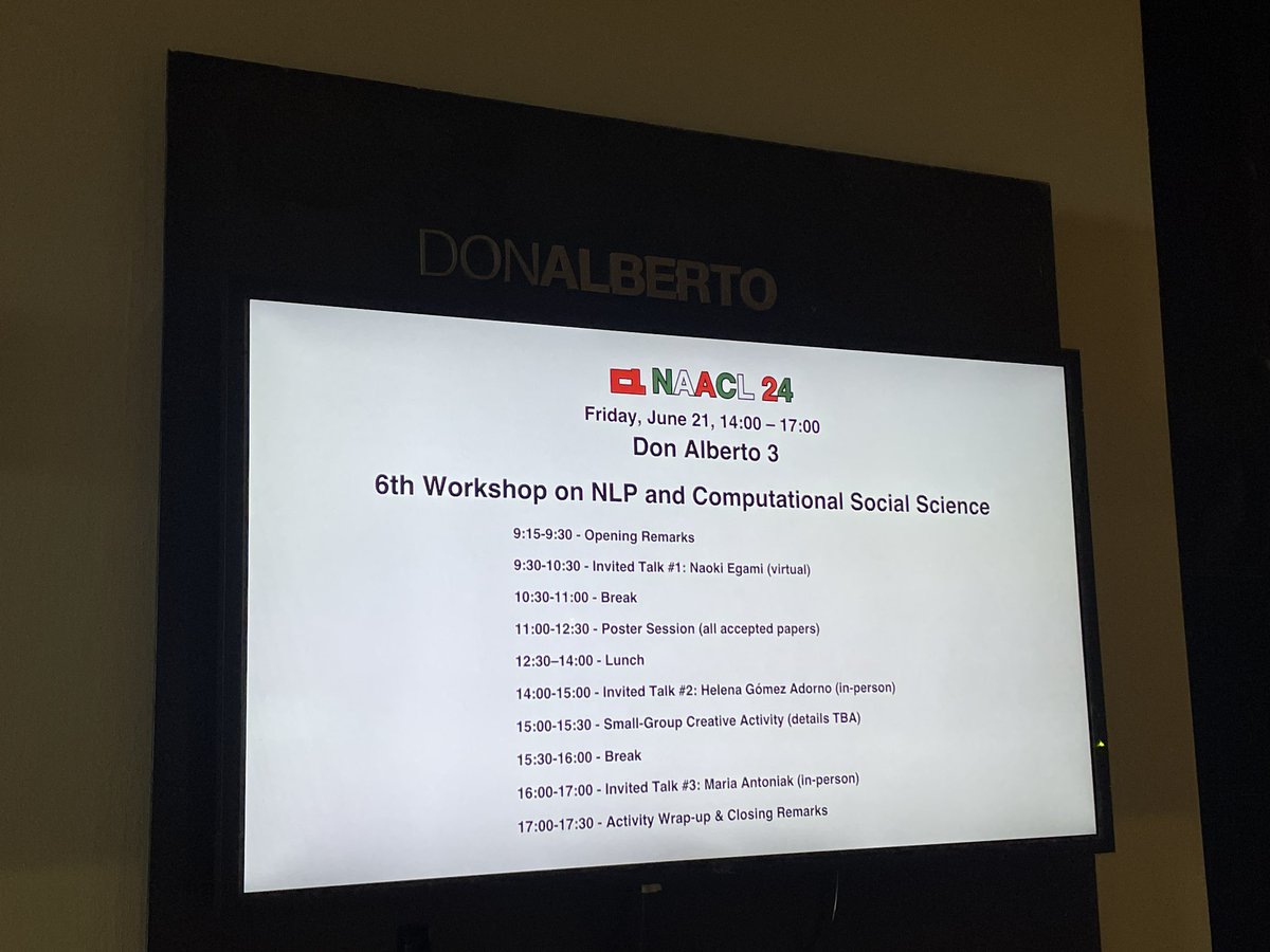 NLP+CSS workshop starting in minutes! Hope you can join us virtually or in person! <a href="/nlpandcss/">NLP and CSS</a>