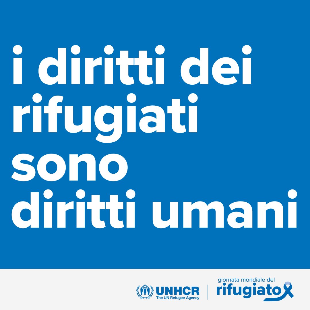 UNHCRItalia's tweet photo. È davvero molto semplice: i diritti dei rifugiati sono diritti umani!🫶

#withrefugees  💙🩵💙🩵 https://t.co/GPKuTNSPFO