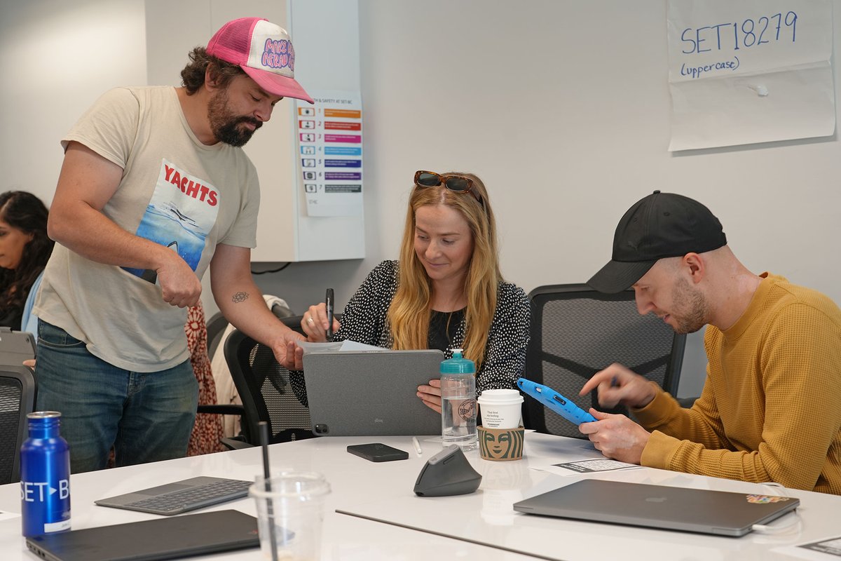 set_bc's tweet image. During our June Training Days this week, our staff had much fun learning while collaborating on an interactive #AAC activity. We practiced using a variety of tools while playing a &quot;human bingo&quot; game. 

#Teamwork #AugmentativeAndAlternativeCommunication #ProfessionalLearning