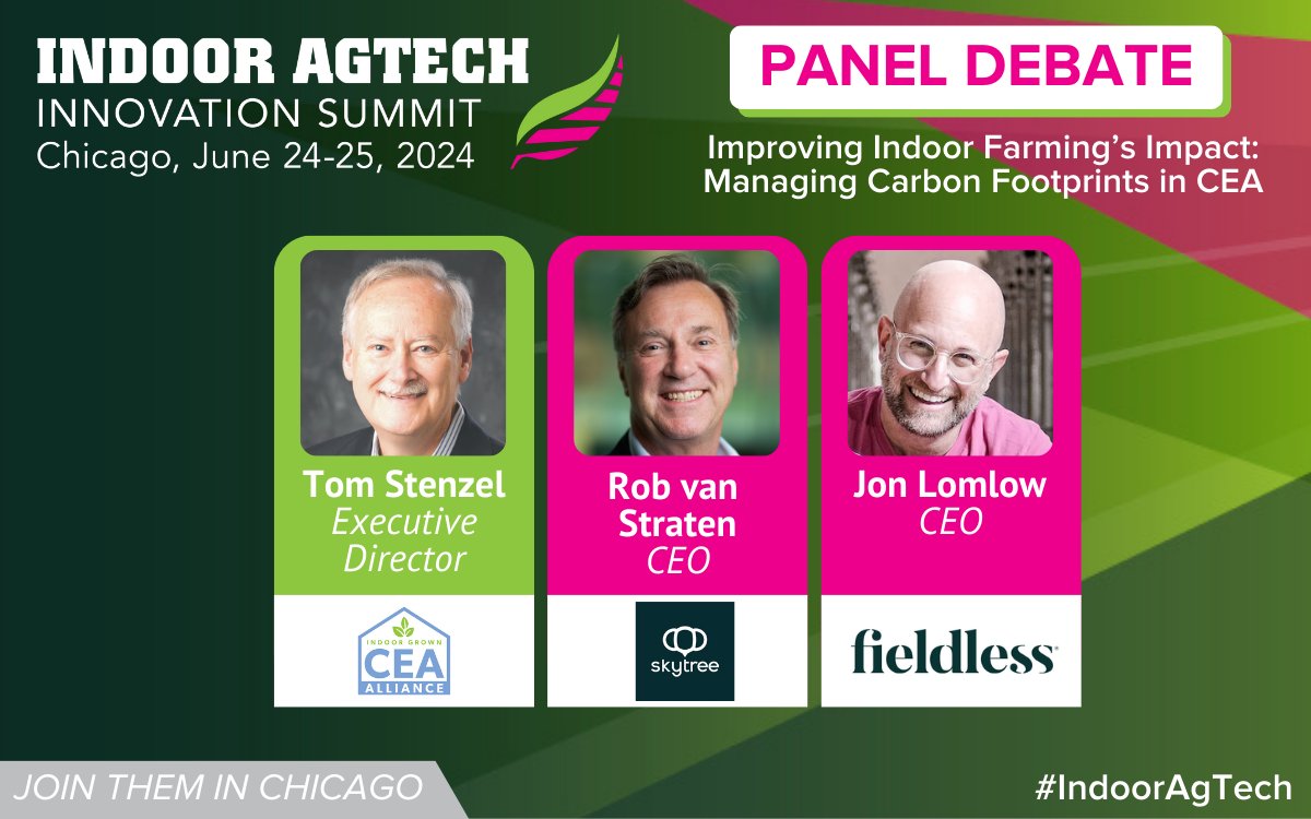 Senior leaders from <a href="/skytreeco2/">Skytree</a>, <a href="/fieldless/">Fieldless</a> and CEA Alliance will explore solutions available to manage carbon footprints in CEA in light of emerging policies forcing farmers to lower on-farm emissions.

Join this critical discussion next Tuesday at 10am: bit.ly/3TD9enQ