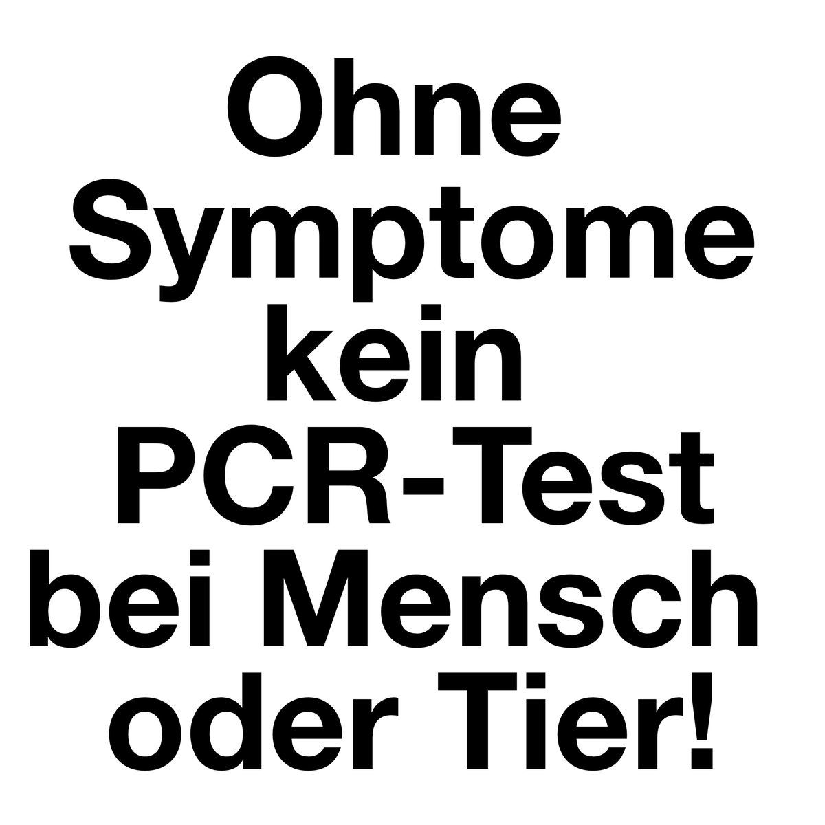 #PCR-Tests sagen nichts über das Vorhandensein von Krankheit oder Ansteckungsfähigkeit. Die #Pandemien der WHO wurden alle durch nichtssagende Testergebnisse vorgetäuscht.
Wehrt Euch, wenn sie damit wieder anfangen!