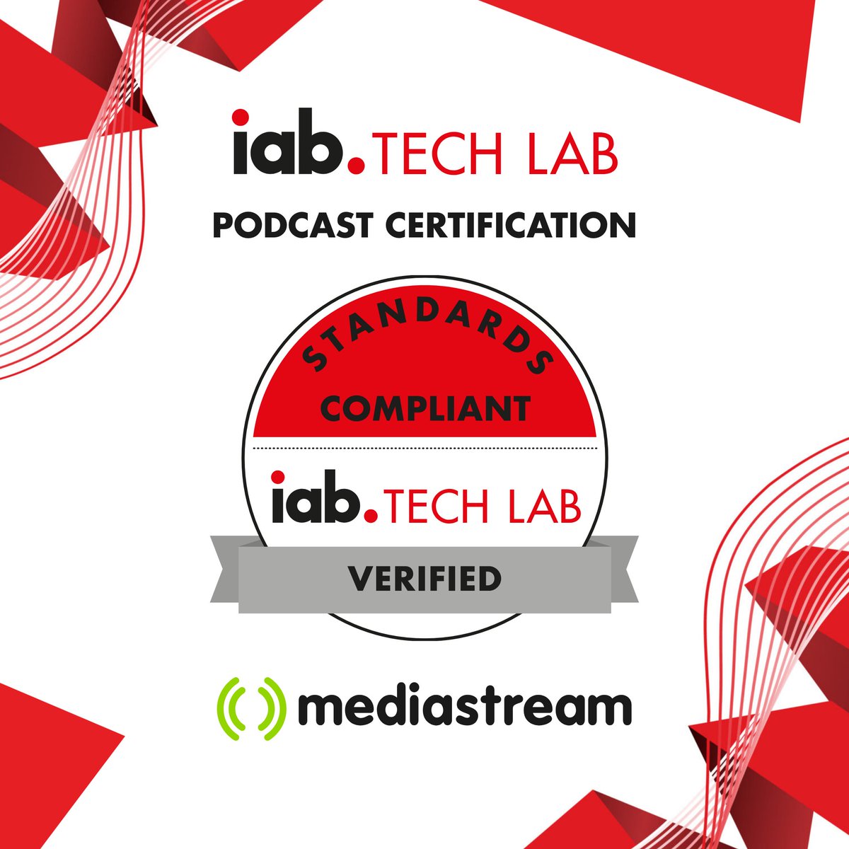 We are pleased to announce that #Mediastream has certified its audio and podcast analytics with IAB Tech Lab, ensuring the accuracy and consistency of our measurement data.
More on our blog! 👉 hubs.ly/Q02CQ5v-0
#Mediastream #PodcastAnalytics #IABTechLab