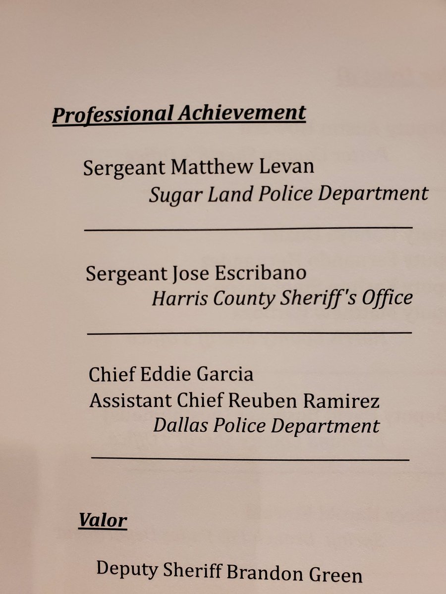 dpdwellness's tweet image. Congratulations to @DPDChiefGarcia and @DPDRRamirez  recipients of the 2024 State of Texas Law Enforcement Achievement Awards for Professional Achievement. Well deserved! @DallasPD
