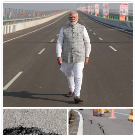 ruleroflove1's tweet image. नरेंद्र मोदी ने 6 महीने पहले अटल सेतु का उद्घाटन किया था |
मोदी जी है तो सब मुमकिन है , Best PM of India #supportBJP #supportModiji
@avneesh1201
@Kartike59998524