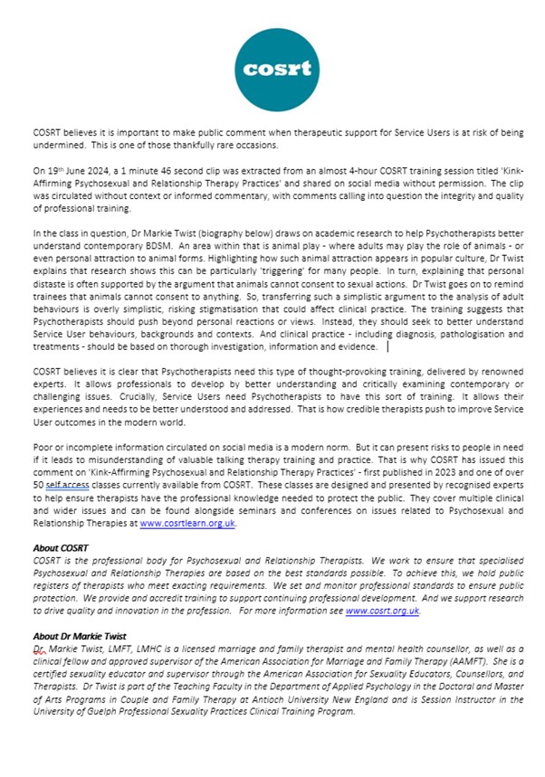 COSRT (@cosrtnews) on Twitter photo 