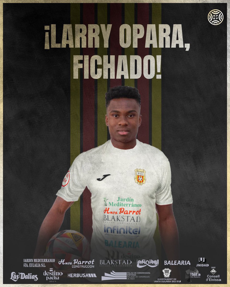 ✍🏾 Larry es nuevo jugador de la @scr_penyadeportiva de #2RFEF.

👏🏾 El conjunto ibicenco se lleva a uno de los sub 23 más deseados de la categoría.

🚀 Firman talento, pero sobre todo firman G⚽️L.

<a href="/iamtoninfdez/">Toñín Fernández</a> 🫱🏻‍🫲🏾 <a href="/Larrykele/">Larrykel</a> 

-

#TransferFootballManagement
#TFplayers