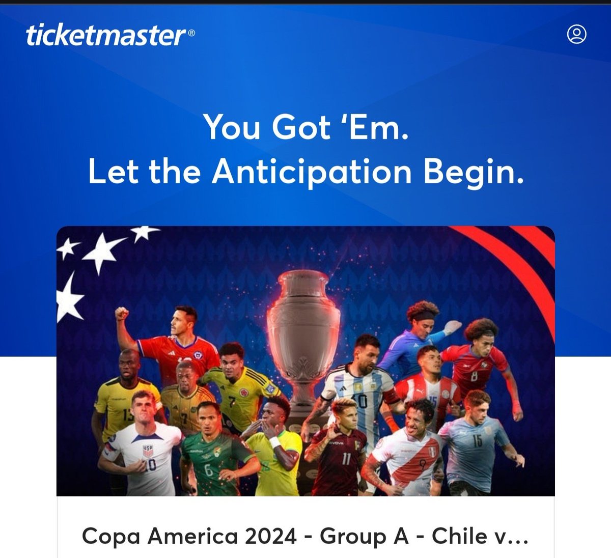 _brianeg's tweet photo. Chile Vs Argentina
Metlife Stadium 
8 years later

Good memories
Hopefully it repeats https://t.co/3xnPGvT3Uf