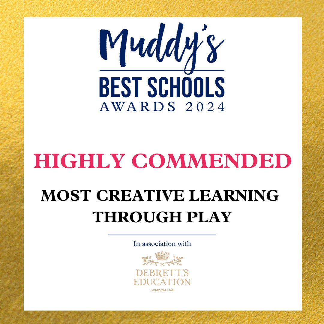 We are thrilled to announce that KS has been HIGHLY COMMENDED in the Most Creative Learning through Play category at the Muddy Stilettos Awards 2024! This fantastic achievement reflects the hard work and innovation of our Early Years team. #EarlyYears #muddystilettos
