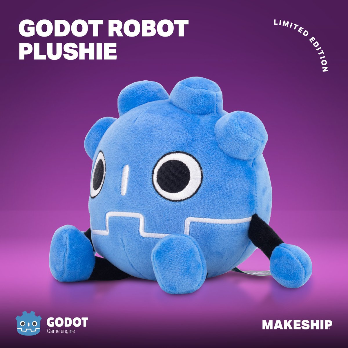 godotengine's tweet image. The world may not be ready for its cuteness, but here it is:
makeship.com/products/godot…
Help yourself to a cuddly coding companion ✨, and help the @godotfoundation at the same time!
All revenue made on our end will directly benefit the Godot Development Fund.