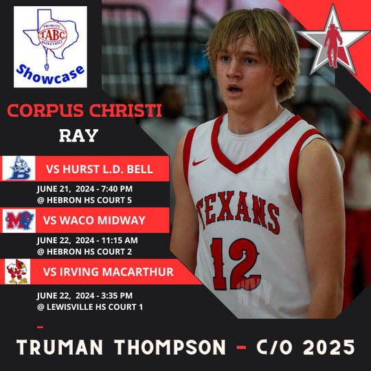 Truman Thompson (@truman121212) on Twitter photo TABC Schedule <a href="/Tabchoops/">𝙏𝘼𝘽𝘾🏀📋</a> <a href="/RayTexanHoops/">Ray Texan Basketball</a> @TexasHardwork <a href="/LukeCollins03/">Luke Collins</a> <a href="/ChadJohnson_20/">Chad Johnson</a> <a href="/MikeMailhot21/">Michael Mailhot</a> TABC Schedule <a href="/Tabchoops/">𝙏𝘼𝘽𝘾🏀📋</a> <a href="/RayTexanHoops/">Ray Texan Basketball</a> @TexasHardwork <a href="/LukeCollins03/">Luke Collins</a> <a href="/ChadJohnson_20/">Chad Johnson</a> <a href="/MikeMailhot21/">Michael Mailhot</a>