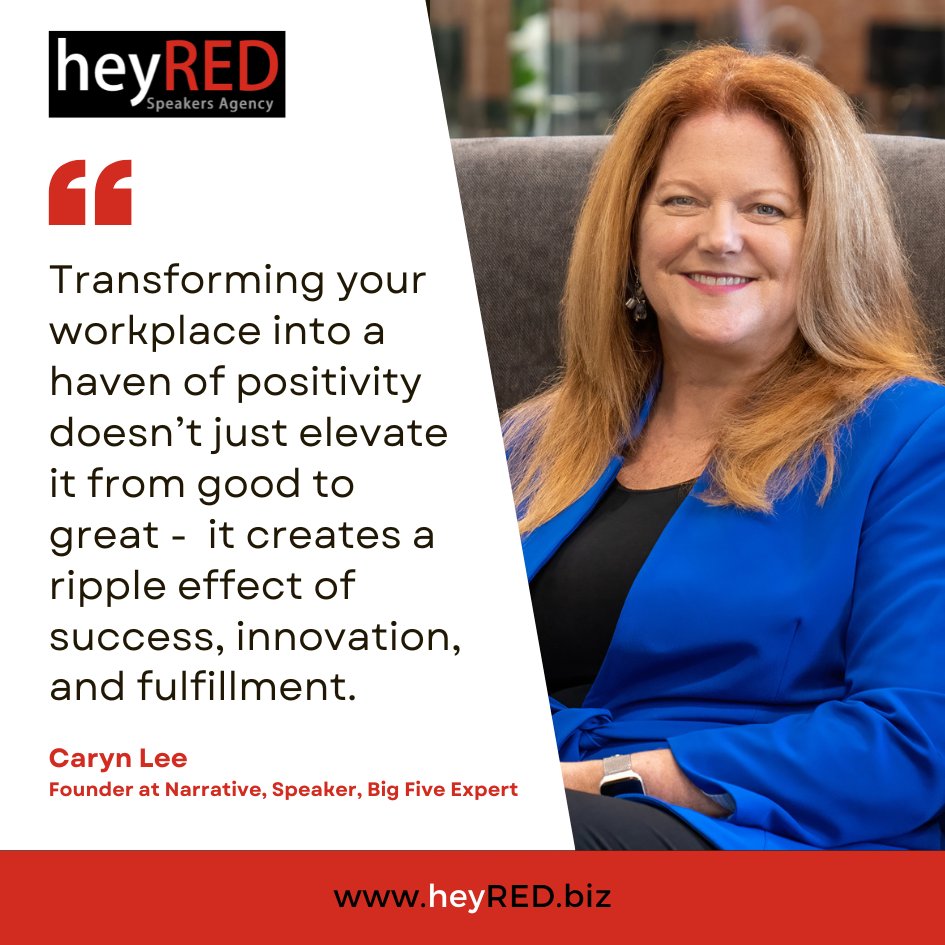 heyREDSpeakers's tweet image. Organizations can cultivate environments that not only nurture talent but also foster a sense of belonging and purpose. 

Learn more about Caryn and how she can make an impact on your team: heyred.biz/speaker/caryn-… 

#CulturalShift #CommitmentToChange #NurturingTalent