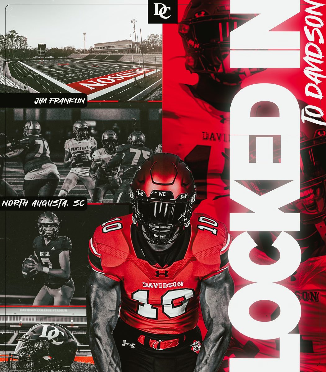 Jim Franklin (@jimfranklin_7) on Twitter photo I am extremely excited to announce my commitment to Davidson College. Go Wildcats‼️‼️ <a href="/Scott_AbellFB/">Scott Abell</a> <a href="/_CoachMunch/">Vince Munch</a> <a href="/Jamesleonard87/">James Leonard</a> <a href="/CoachBeale03/">Tyler Beale</a> <a href="/JohnParrish04/">John Parrish</a> <a href="/DavidsonFB/">Davidson Football</a> I am extremely excited to announce my commitment to Davidson College. Go Wildcats‼️‼️ <a href="/Scott_AbellFB/">Scott Abell</a> <a href="/_CoachMunch/">Vince Munch</a> <a href="/Jamesleonard87/">James Leonard</a> <a href="/CoachBeale03/">Tyler Beale</a> <a href="/JohnParrish04/">John Parrish</a> <a href="/DavidsonFB/">Davidson Football</a>