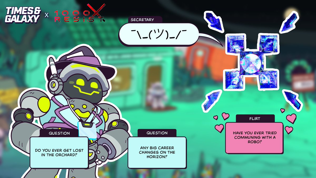 1000xResist's tweet image. 🚨 Allmo Hekki, straight to you 🚨

💫Times &amp;amp; Galaxy is OUT NOW. And we&apos;ve got 5 Steam Keys to Giveaway!

Enter by:
1. Following @copychaser 
2. Like + RT this post
3. Reply with a &quot;hekki&quot;

To celebrate, we granted Robo EXCLUSIVE access to Secretary~