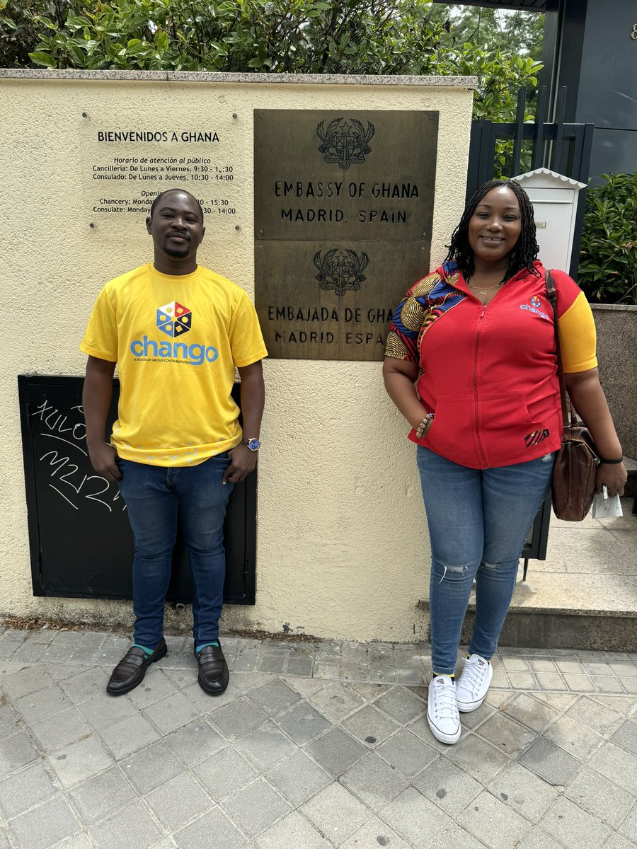 kokui_selormey's tweet photo. The #Chango train made a stop in Spain!
Thank you to His Excellency Muhammad Adam, Ghana's Ambassador to Spain, and the entire team for warmly welcoming us to the Ghana Embassy in Madrid!
#Chango #TheBandKokui #TheGrEEnProject #FinancialInclusion #AfricaTrustFund https://t.co/dMx5jBYvs3