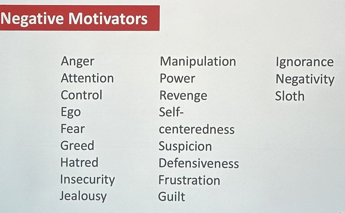 Insight, Truth, Wisdom, and Solution… just a few positive motivators to embrace when working toward resolution.