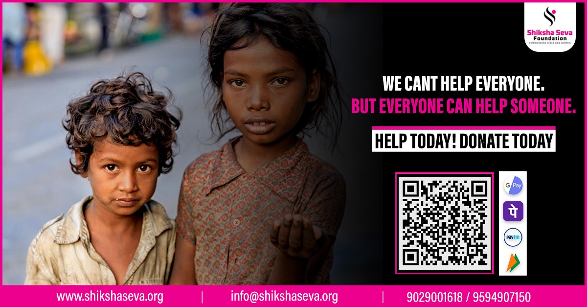 shikshaseva2's tweet image. Every day, countless kids wake up without basic necessities – no warm meals, no proper education, no safe place to call home. It&apos;s heartbreaking to see these innocent lives burdened by circumstances beyond their control. 

#shikshasevafoundation #helpone #donatetoday #supportkids