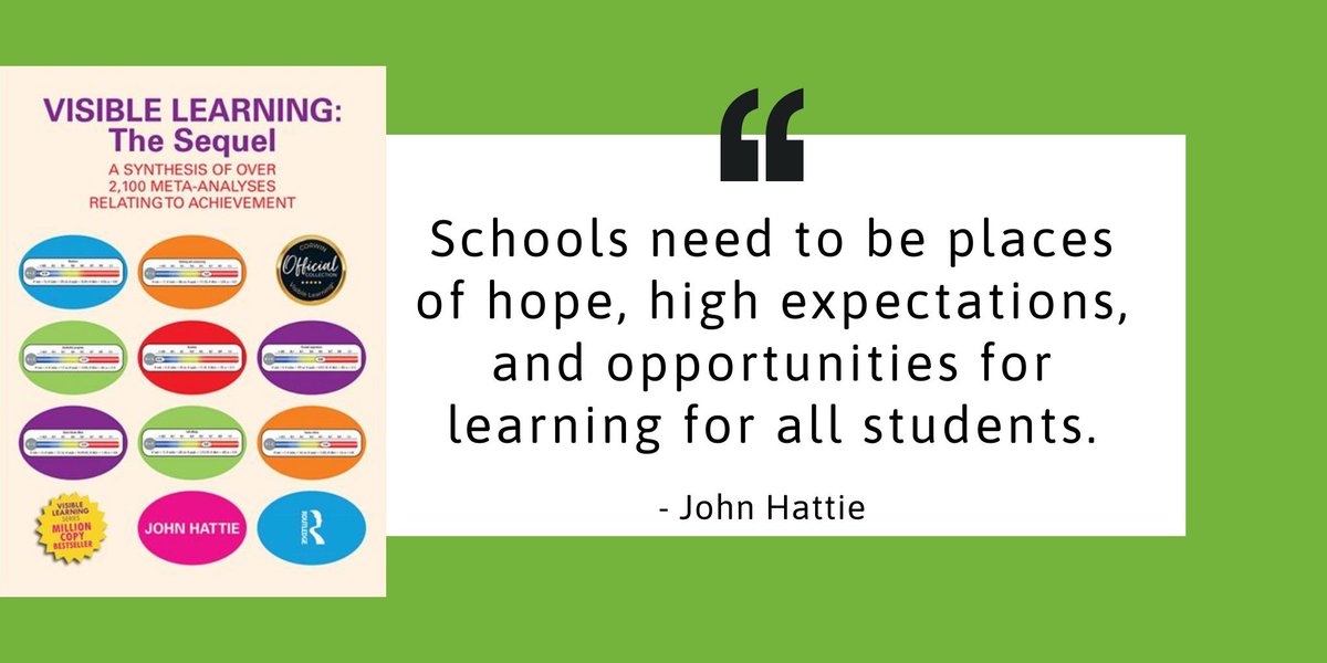 HeathPeine's tweet photo. Such a compelling quote! As #Educators, our goal is to cultivate this kind of atmosphere for all students. As #EdLeaders, we need to develop the same for our staff. #VisibleLearning #Edleaders #EdChat #LeadUpChat #EduGladiators #Teaching #Educationmatters https://t.co/qMb3EpeC2a