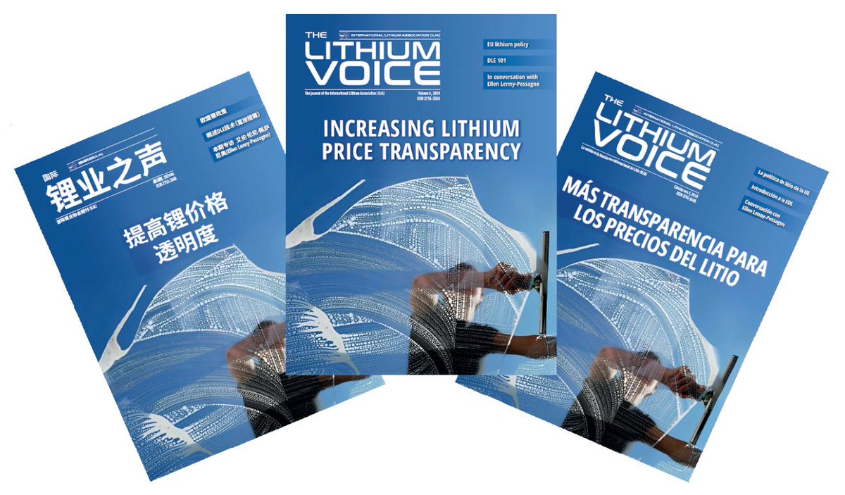 The latest Lithium Voice is out today in English, Spanish and Chinese! lithium.org/lithium-voice/

It is packed with interesting facts, news and views about hashtag#lithium. Read about how prices of lithium have evolved over time; find out more about direct lithium extraction