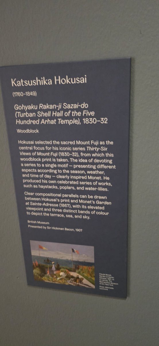 One for <a href="/museumbums/">MuseumBums.Bsky.Social</a>, almost. Part of the Monet exhibition at <a href="/YorkArtGallery/">York Art Gallery</a>
