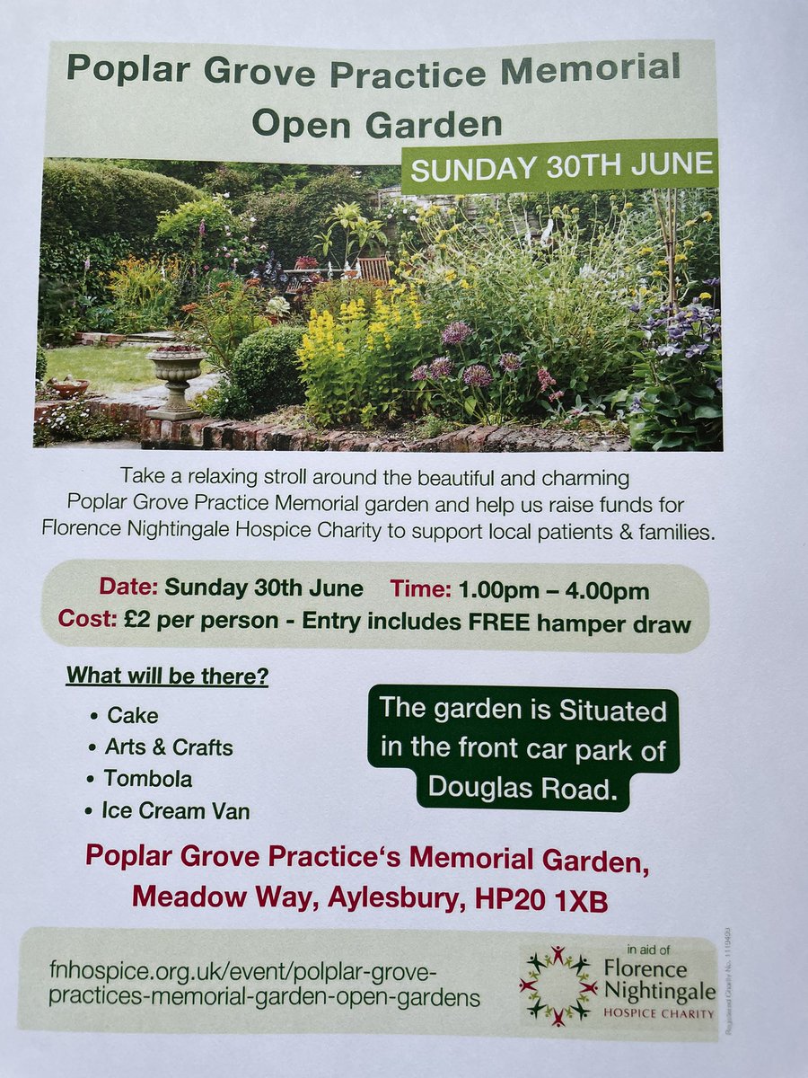 Just over a week to go please come and support <a href="/fnhcofficial/">Florence Nightingale Hospice Charity 💙</a>