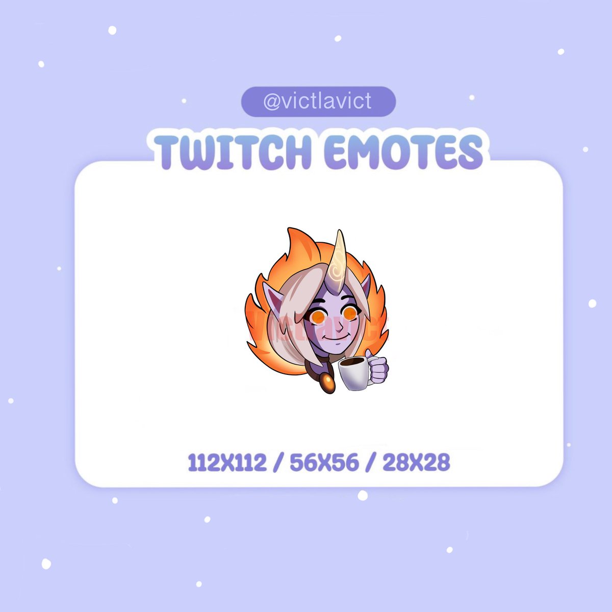VictLaVict's tweet photo. Qui ne voudrait pas être aussi calme que Soraka ?
💜J’espère que cette emote vous plaira 💜
#vtuberart #vtuber #vtubers #stream #streamfr #twitch #twitchfr #drawing #emotes #emote #gamers #streaming #badge #Badgers #badges #leagueoflegends #lolfr #emotefr #live_stream #live https://t.co/nvCzgdv3BJ