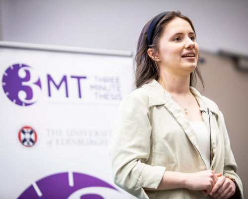UoE_IAD's tweet photo. Our 9 finalists really went all out to run down the clock at the #3MT2024 final. Congratulations to our winners!  🌟Winner: Áine Heffernan @AnneRowlClinic
🌟Runner up: Marifatul Amalia 
🌟People's choice: @NellyMak_sc 

📷Sam Ingram-Sills 
@3MT_official @EdinburghUni https://t.co/Fm4hC8JbId