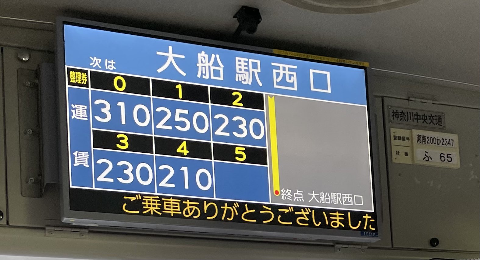 送料無料 通販  神奈川中央交通 運賃支払方法表示器 ほじくっ 交通電業社製 コレクション