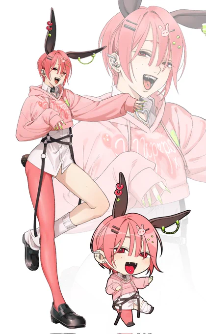 うちの子の立ち絵とちびキャラ可愛いから見て 