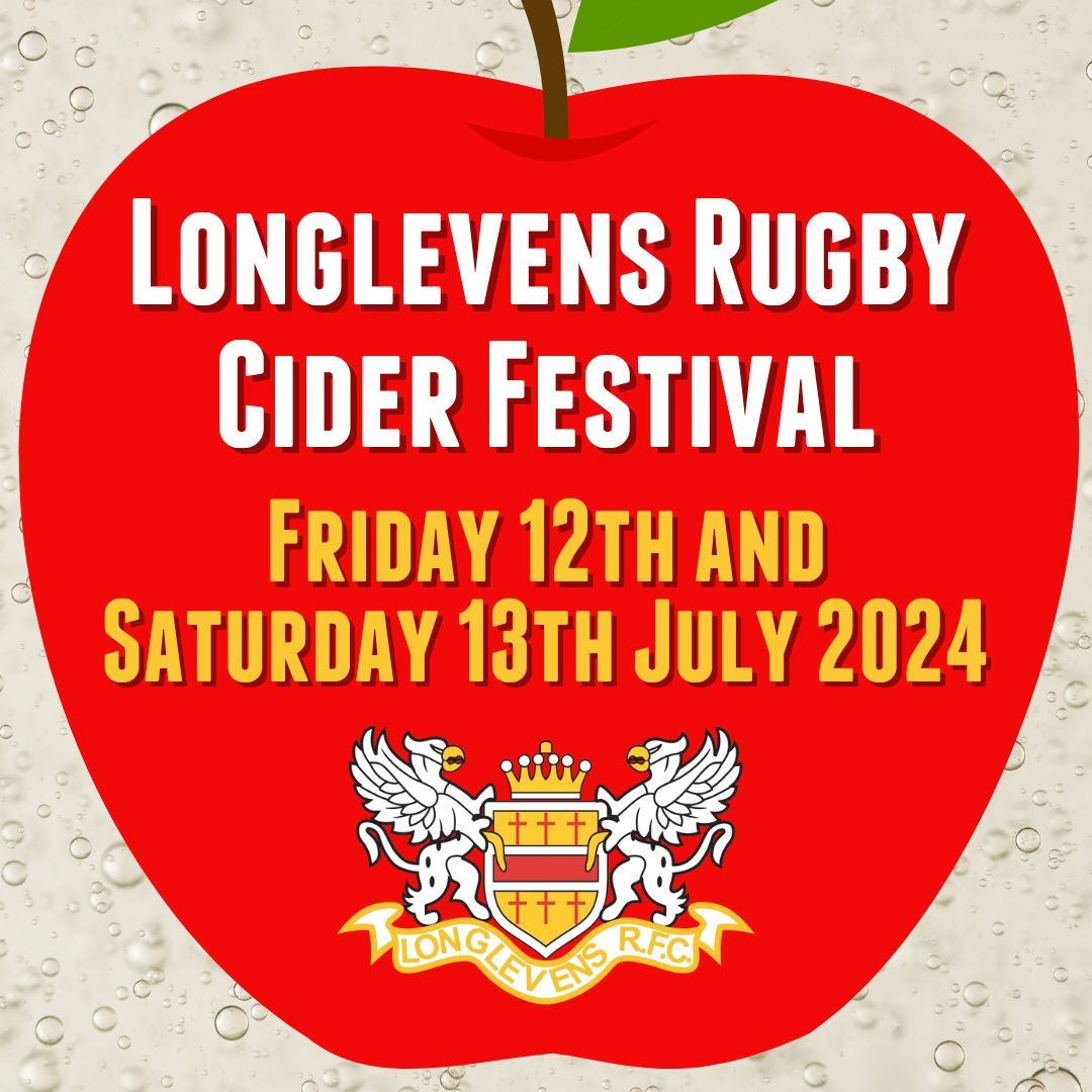 🍎 SAVE THE DATE 🍏
Oh yes... the Longlevens Rugby Cider Festival is back for 2024! 

More information coming soon. For now, keep the dates free. 🍺🍏🍎🎵🎶