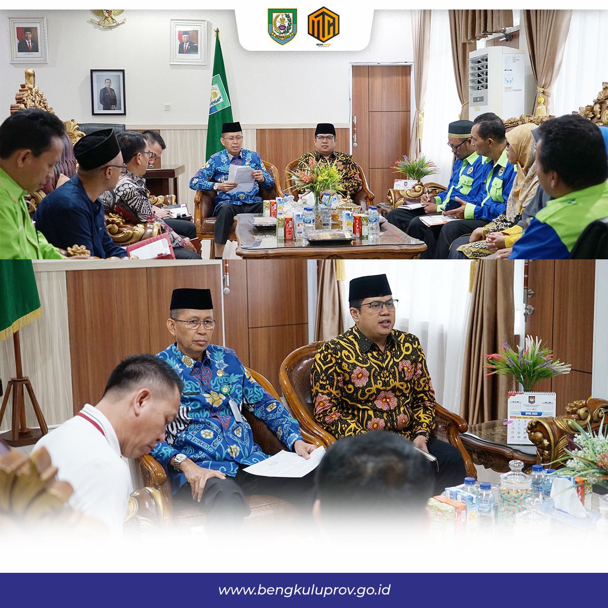 mediacenterBKL's tweet photo. Sekretaris Daerah (Sekda) Isnan Fajri, menerima audiensi Pengurus Daerah Ikatan Pustakawan Indonesia (PD IPI) Provinsi Bengkulu, di ruang Kerja Sekretaris Daerah, Jum'at (21/6/2024). https://t.co/K9WniYUKBe