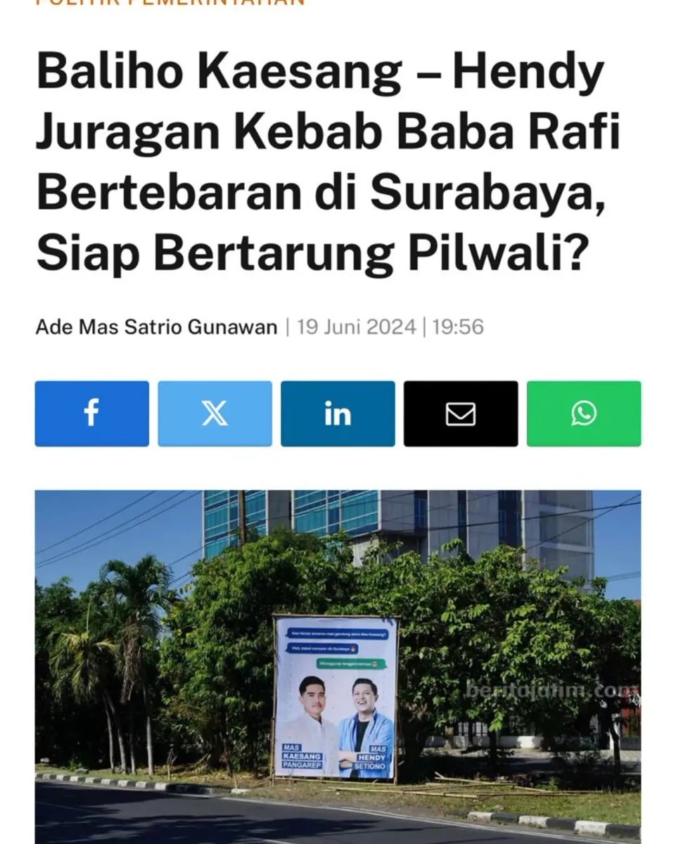 etan_kali's tweet photo. Warga Surabaya,siaap2 yaa,ada kejutan baru nih ππ
#SobatMasHendy #DedikasiHendy #HendySetiono #DiplomatMuda #PilwaliSurabaya #PilkadaSurabaya #Surabaya #KotaSurabaya #ArekSuroboyo #WalikotaSurabaya #PemimpinMuda #CalonWakilWalikotaSurabaya #KebabBabaRafi #PengusahaMuda https://t.co/zMcLbOL010