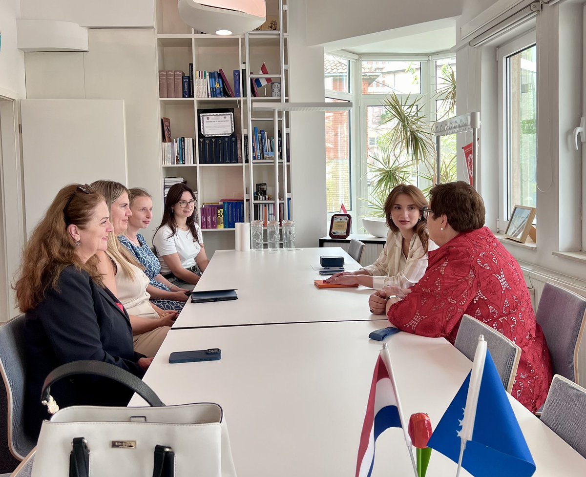 A Heartfelt Farewell to a true ally, the ambassador of <a href="/NLinKosovo/">Embassy of the Netherlands in Kosovo</a> 🇳🇱
We had the honor of visiting <a href="/carinatwork/">Carin Lobbezoo</a>, as she wraps up her impactful mandate. 
Thank you, Ambassador, for believing in our vision and contributing to a more inclusive future for all! 💻🤝🇽🇰🇳🇱
<a href="/wit_kosovo/">Women in Tech Kosovo</a>