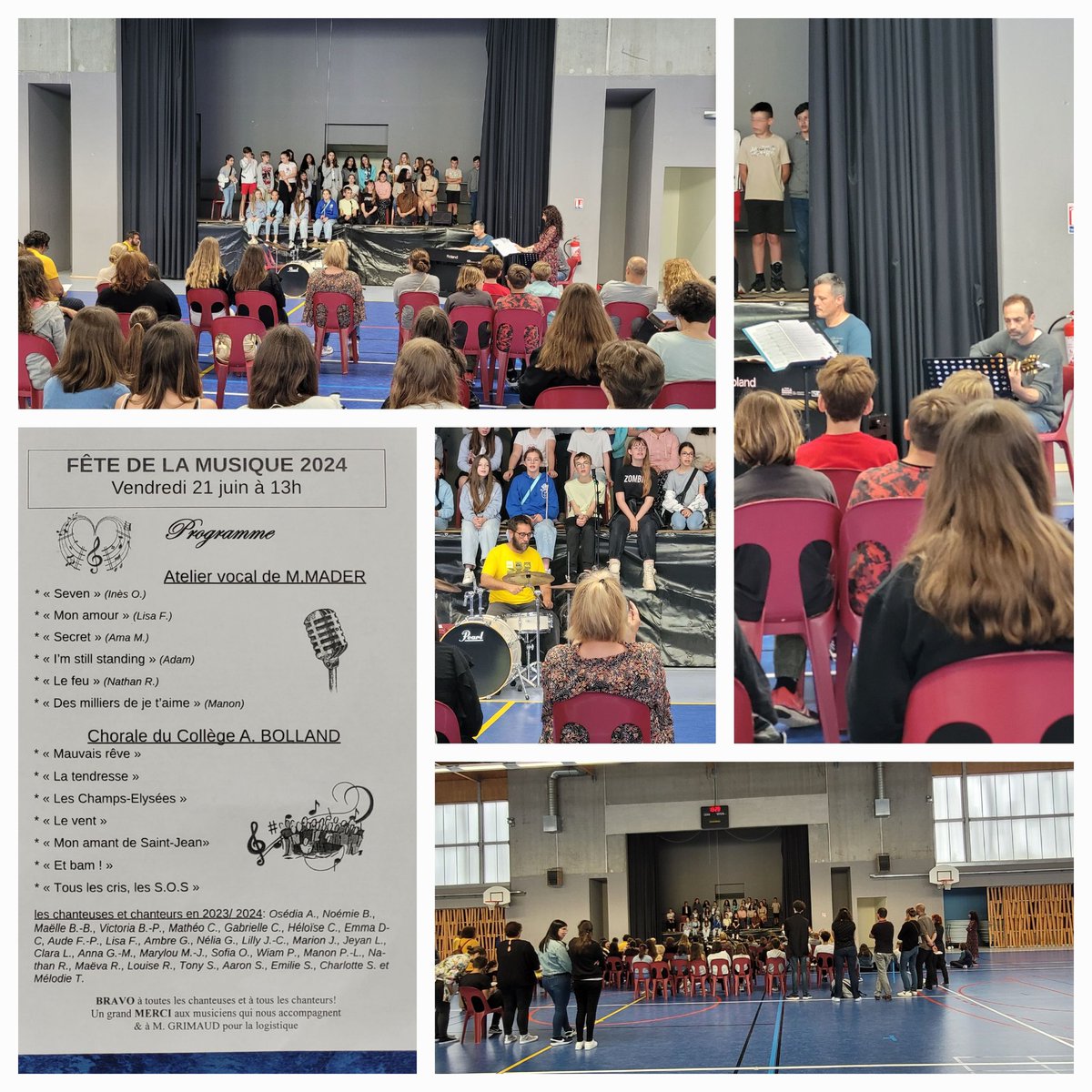 Fête de la musique au collège 🎶
Bravo aux élèves de la chorale et de l'atelier vocal
<a href="/amopa31/">AMOPA de la Haute-Garonne</a> <a href="/DAACToulouse/">DAAC Toulouse</a> <a href="/DSDEN31/">DSDEN 31</a> <a href="/EskenaziSand/">Eskenazi Sandrine</a> <a href="/FAURIEHERBERT/">A.FAURIE-HERBERT</a> <a href="/leclercarno/">Arnaud Leclerc</a>