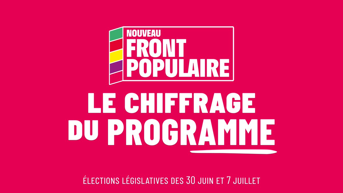 [THREAD] Le Front Populaire présente l’unique programme complet et financé.

Nous sommes les seuls à chiffrer nos dépenses et à prévoir des recettes. Le sérieux est dans notre camp.

✅ Voilà notre chiffrage :