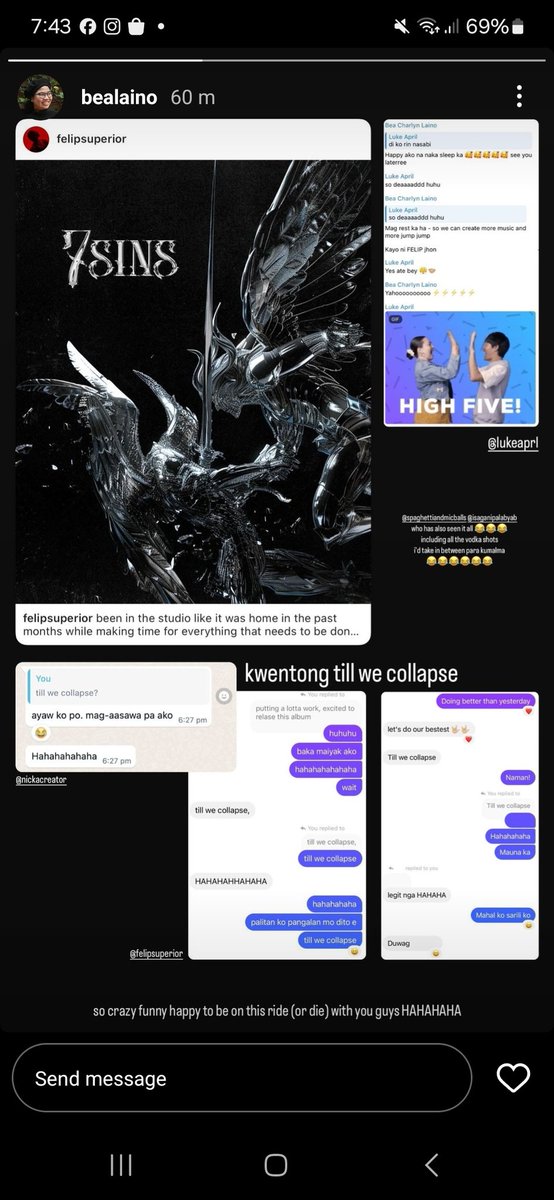 felipjdsrizz's tweet photo. now this is work, professionalism, and genuine friendship all at the same time. we don't only admire FELIP, we also admire these people who have been his backbone โ those who stayed, understand, & supported him.
hands down, Team FELIP ๐
@felipsuperior #FELIP
#KnowThe7sins https://t.co/6AvVANlzED