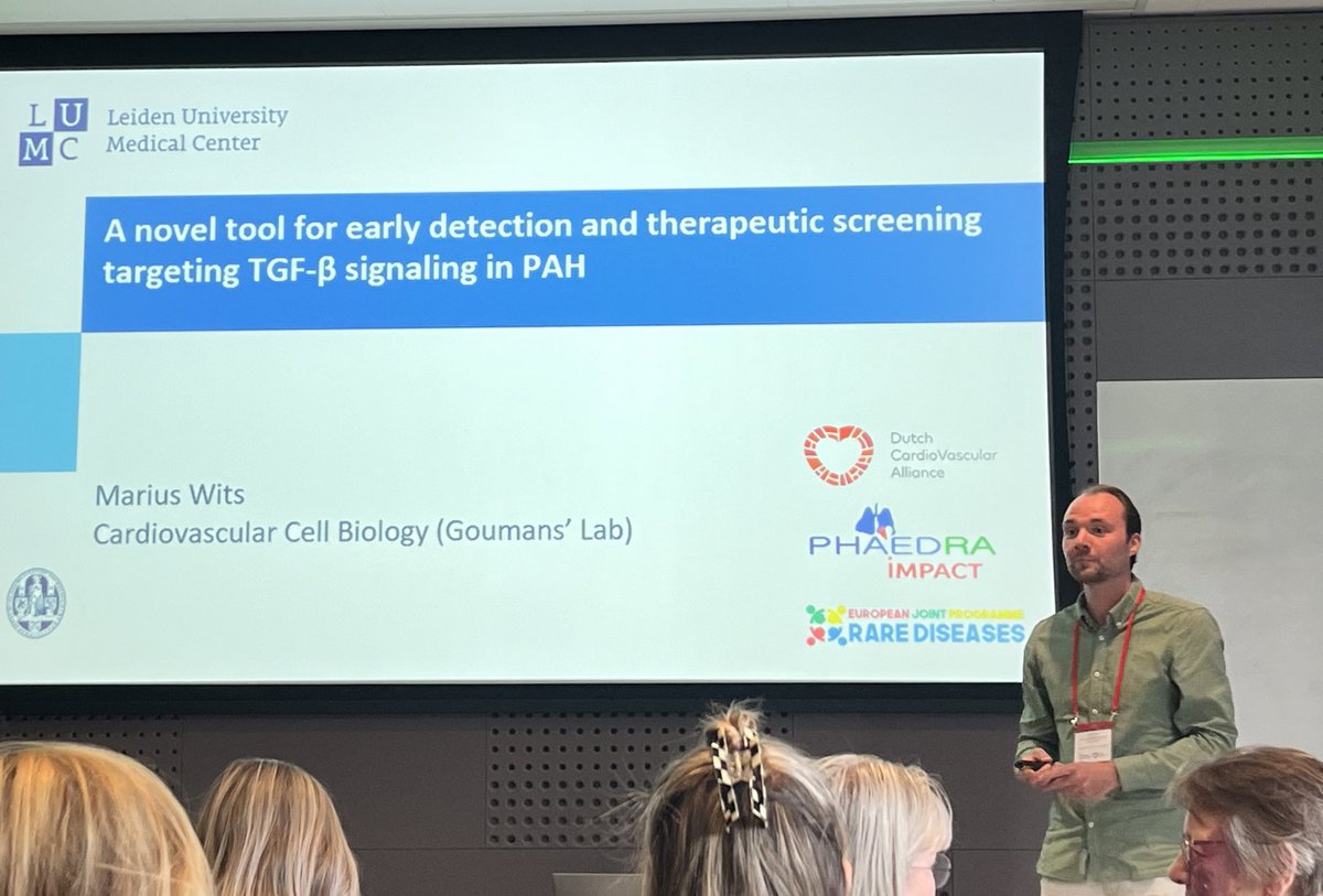 Marius Wits clearly explained why his new method to measure BMP TGFbeta activity is the way to understand patient specifiek responses in #PAH