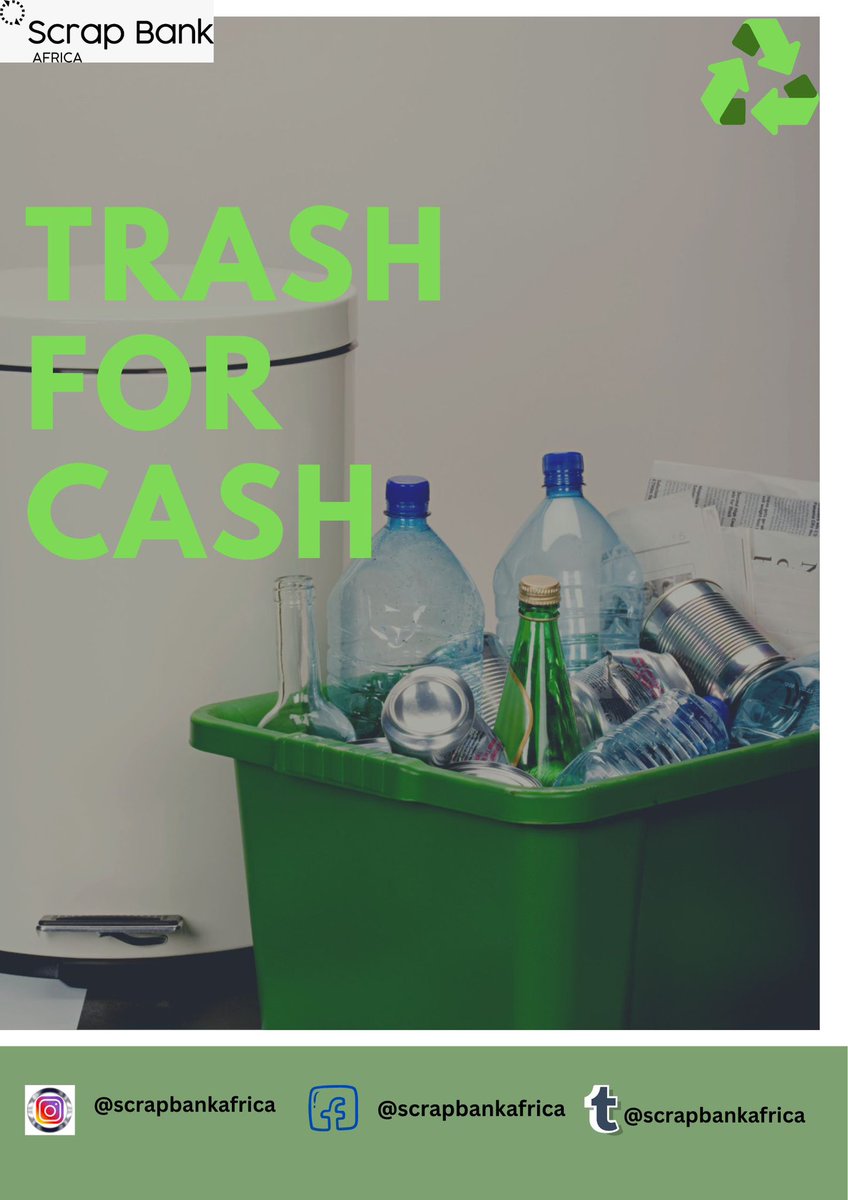ayobcoast's tweet photo. visit SCRAPBANKAFRICA to address your plastic recycling requirements and receive compensation for your efforts as you turn TRASH to CASH #sustainability #plasticrecycling #scrapbankafrica https://t.co/kQ2kavAPUO