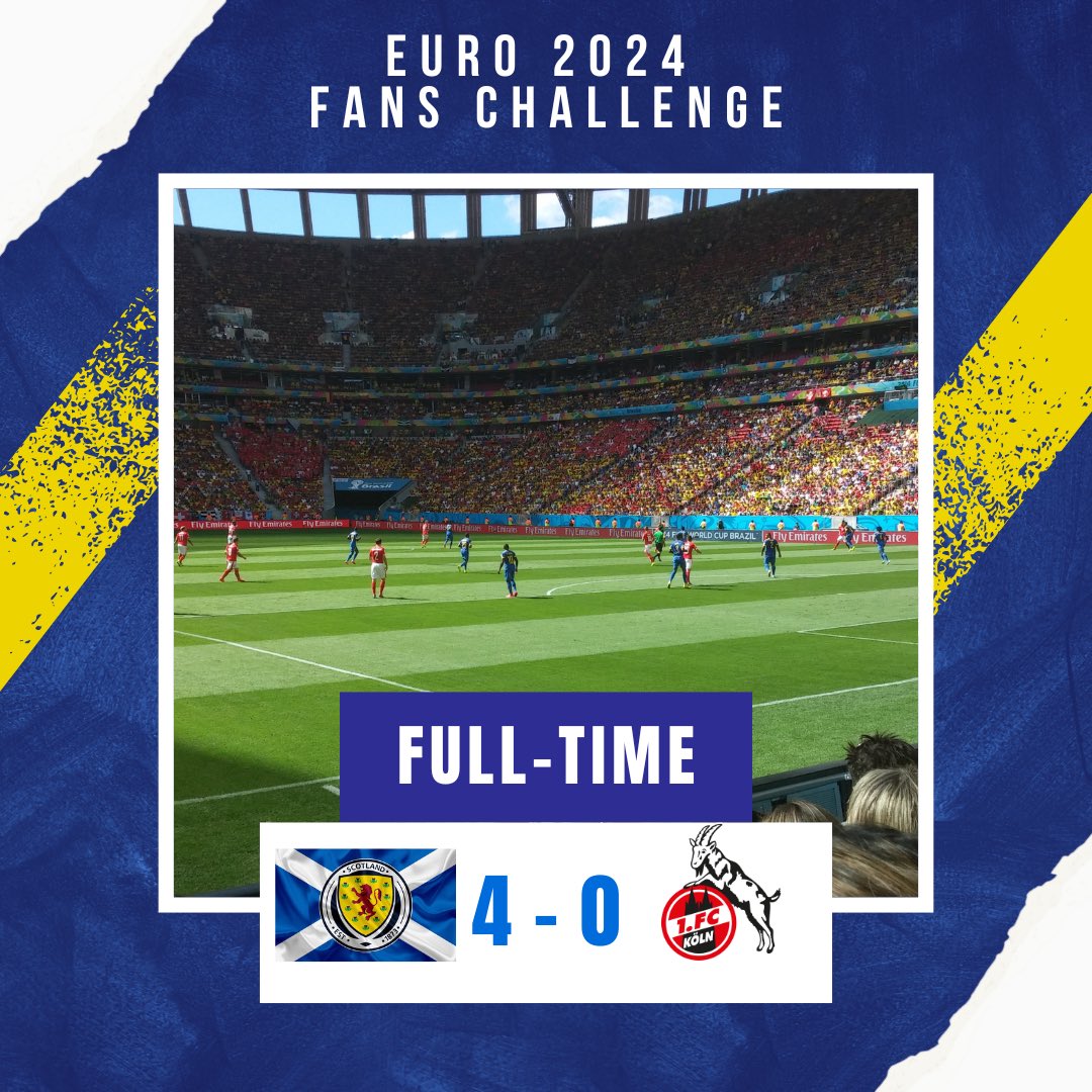 FCFandan's tweet photo. The monsoon conditions in Köln could not put the Fandan fire out on Tuesday night… A first win for the Scots on German soil this summer #EURo2024 #Scotland @ScotlandNT https://t.co/OUckTWmba4