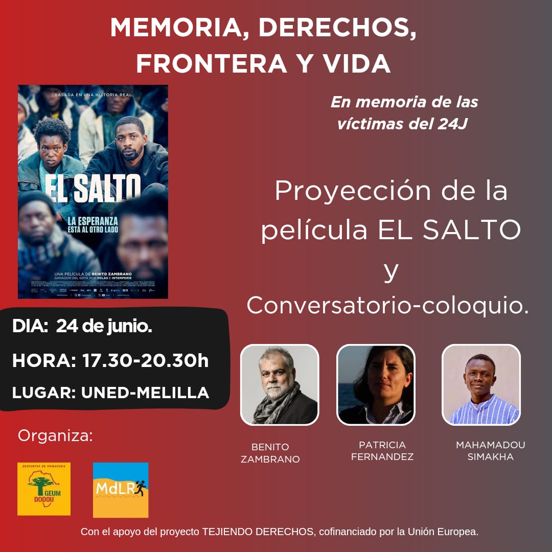 Han pasado casi 2 años desde la #MasacreMelilla del #24J de 2022 y seguimos clamando justicia. 

💔Nos unimos a los actos, círculo de silencio y cinefórum, organizados por entidades amigas en #Melilla: memoria, derechos y vida. 

cc: <a href="/DodouGeum/">Geum Dodou</a> y #MdLR
