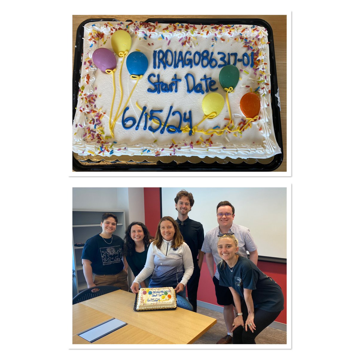 Dr. Nancy Dennis (@psucogaginglab) on Twitter photo Congrats us! Every new <a href="/NIHAging/">The National Institute on Aging (NIA)</a> grant deserves its own celebratory cake! So excited to start this project with Amy Overman <a href="/XavierU/">Xavier University</a> and my entire <a href="/PSUPsychology/">Penn State Psychology</a> team! Congrats us! Every new <a href="/NIHAging/">The National Institute on Aging (NIA)</a> grant deserves its own celebratory cake! So excited to start this project with Amy Overman <a href="/XavierU/">Xavier University</a> and my entire <a href="/PSUPsychology/">Penn State Psychology</a> team!