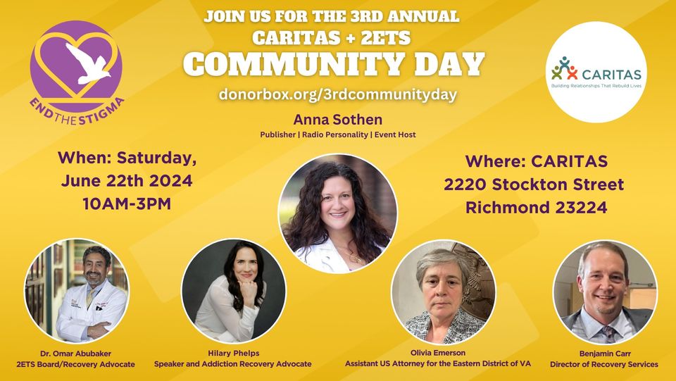 Tomorrow's the big day. Join us for the #CaritasRichmond and #2ETS #CommunityDay. Bring the #Family #RVA <a href="/LCrowco/">Leslie Crowley</a>