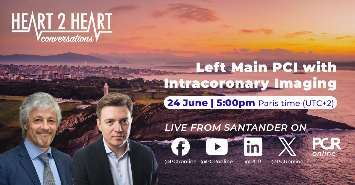 PCRonline 🫀 (@pcronline) on Twitter photo ▶️ NEW! Listen LIVE on X, Facebook, LinkedIn, YouTube and PCRonline: Heart to Heart Conversations.
Keep up to date on the latest in interventional cardiology in an engaging new format. Host <a href="/MilasinD18/">Dejan Milasinovic</a> is joined by guest speaker Jose Maria De La Torre Hernandez for a live, ▶️ NEW! Listen LIVE on X, Facebook, LinkedIn, YouTube and PCRonline: Heart to Heart Conversations.
Keep up to date on the latest in interventional cardiology in an engaging new format. Host <a href="/MilasinD18/">Dejan Milasinovic</a> is joined by guest speaker Jose Maria De La Torre Hernandez for a live,