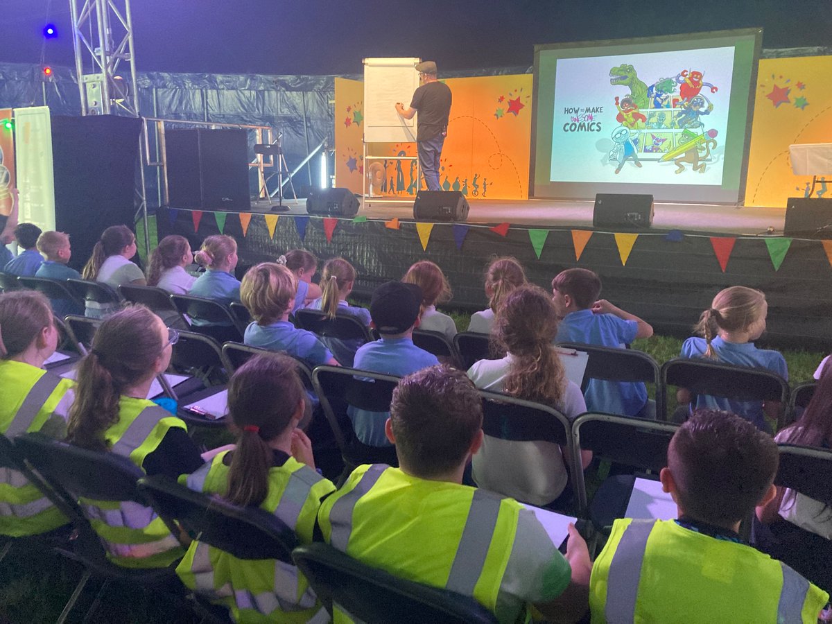 StoneferryPS's tweet photo. Year 5 are about to learn how to make awesome comics at the Big Malarkey @Hull_SLS #spsyear5 #spsreading https://t.co/LyrUWoBrcC