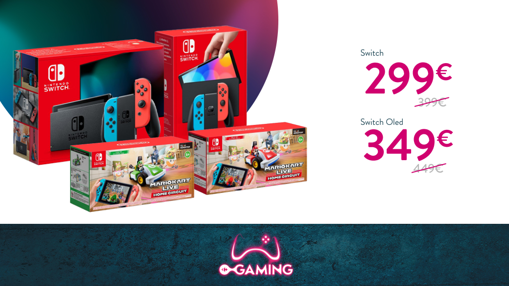 CarrefourGaming's tweet image. ¡Celebra el fin de curso con una #NintendoSwitch y uno de estos #MarioKartLiveHomeCircuit desde 299€! bit.ly/4ecu9X0