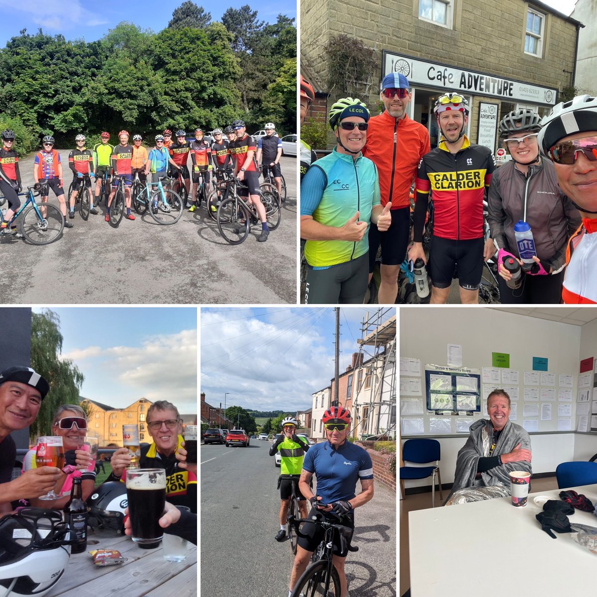 Sunday 23rd June

A Ride - ridewithgps.com/routes/44583685

B Ride - ridewithgps.com/routes/40359419

C Ride - ridewithgps.com/routes/44583685 (to be clipped) 

To Calder Vale for sunny sherbets 🍻 
❤️🖤💛