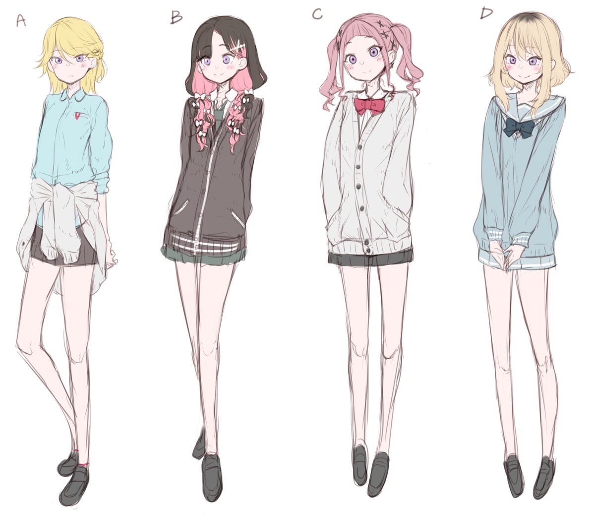 【ゆるくアンケート】

いまつくってるゲームの
重要なキャラの一人なのだけど
候補でもらったデザインどれも良すぎて
選べないから
みんなに直感で選んでほしい ･････････

#疫病神のｉｆ