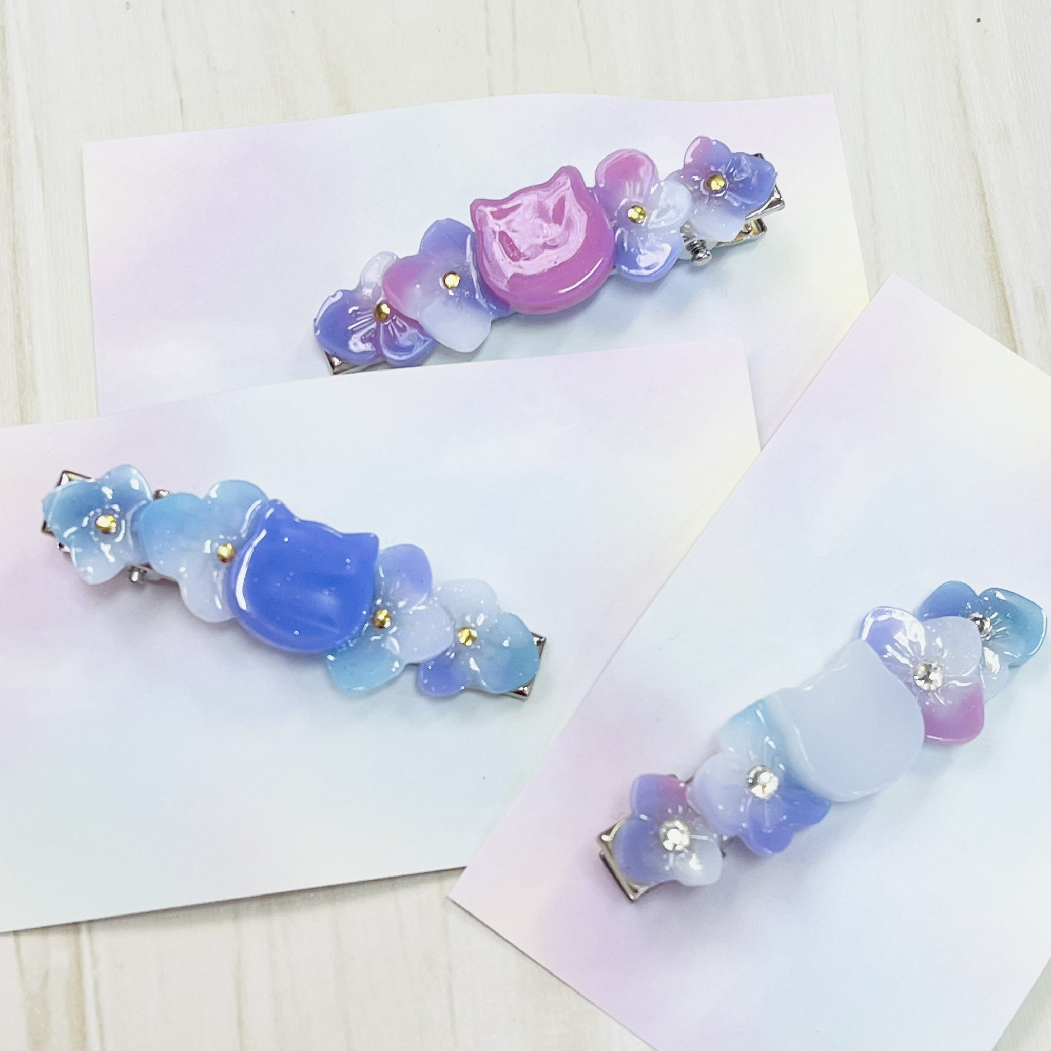 オルガブランカorgablanca 蝶ヘアピン 3本セットバタフライ