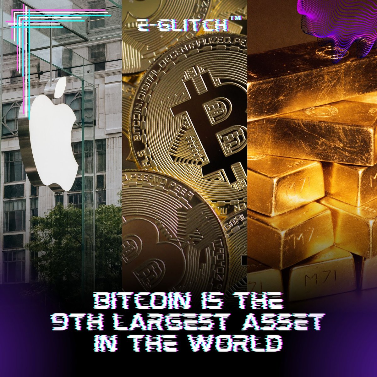 EGlitchOfficial's tweet photo. Bitcoin has achieved another milestone, becoming the 9th largest asset in the world by market capitalization   With its unparalleled growth and resilience, Bitcoin continues to revolutionize the financial landscape. 

Whether you're a seasoned investor or a crypto newbie, now is the time to recognize the power of this digital gold.
.
👉 https://t.co/zizJtpidXd
.
#bitcoin #cryptomilestone