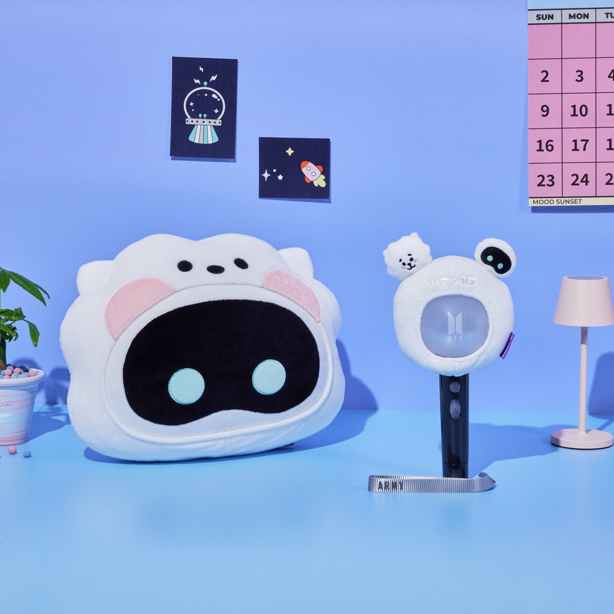 BTS wootteo X RJ ウット クッション アミボムカバー キーリング